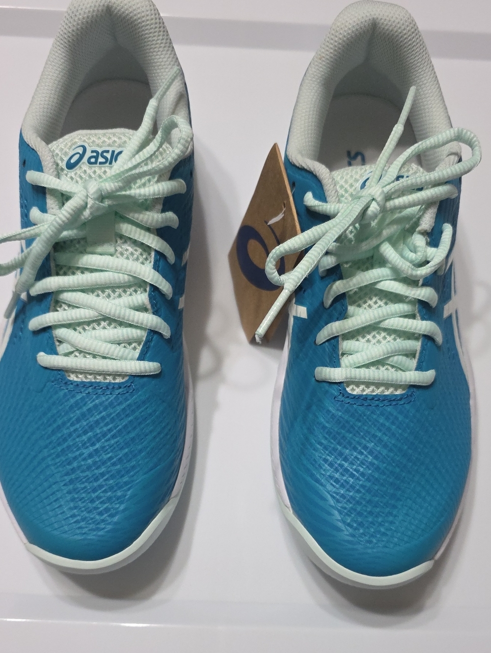 Asics Blue and Mint Athletic Shoes